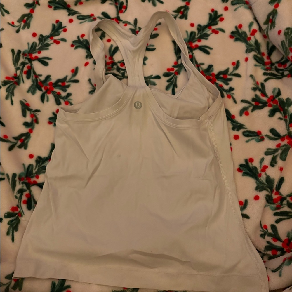 Woman’s white, size 2 lululemon athletic tank top